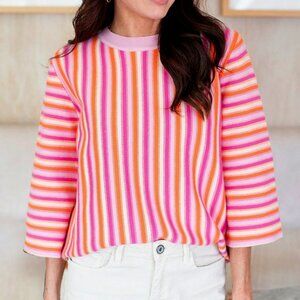 Avara Striped Knit Sweater